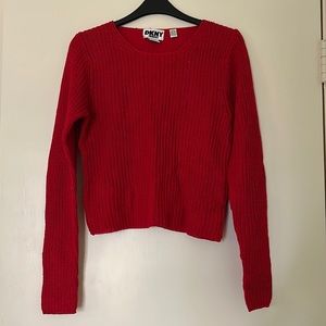 DKNY Red Knit Sweater